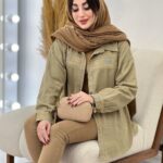 تونیک زنانه جنس کتان بهاره گلدوزی